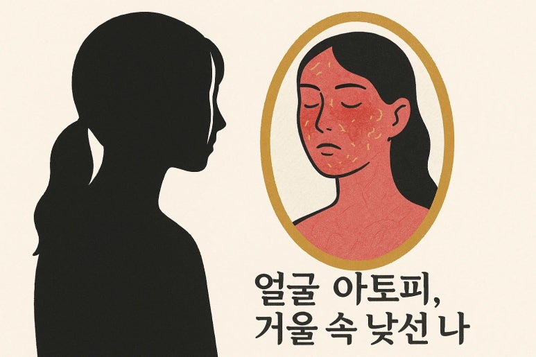 거울 속 낯선 얼굴: 20대 여성의 얼굴 아토피, 그 깊은 좌절감