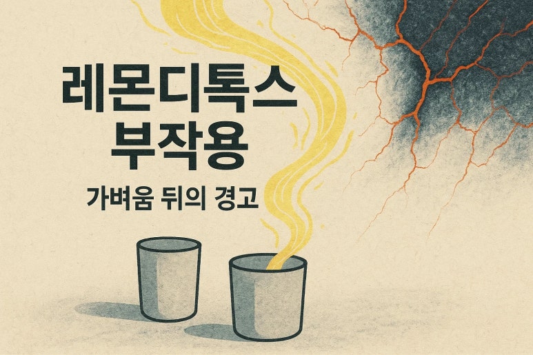 레몬디톡스 부작용, 제대로 알고 시작하세요