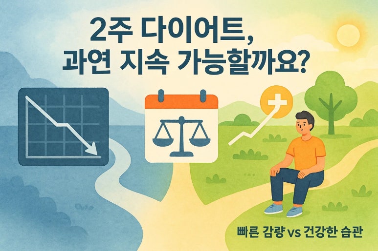 2주 다이어트, 과연 지속 가능할까요?