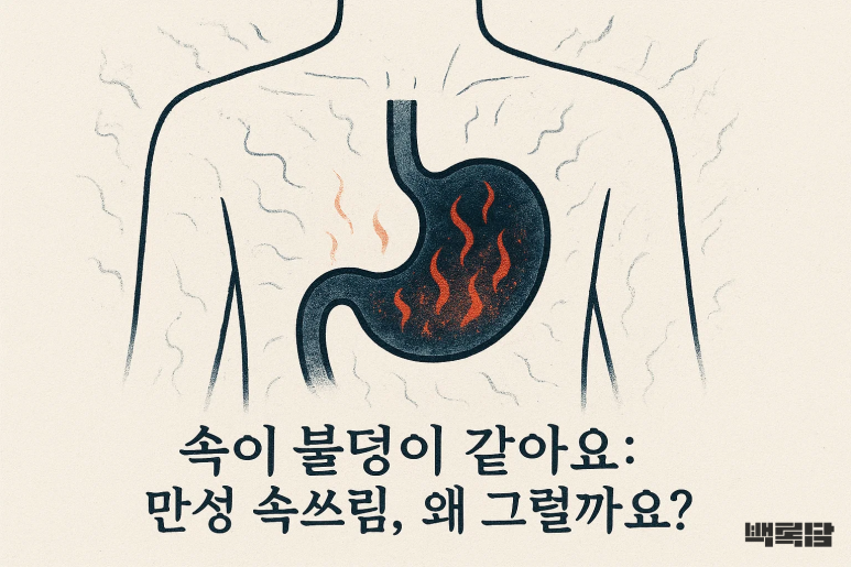“속이 불덩이처럼 뜨거워요” | 만성적인 30대 직장인의 소화불량 속쓰림